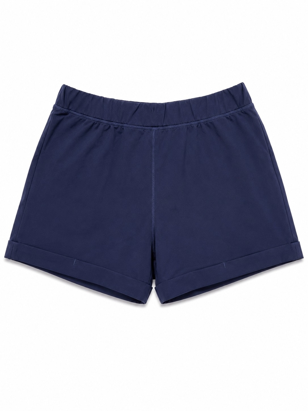 Scorpio Sol Navy High-Waist Athletic Shorts, Size Medium